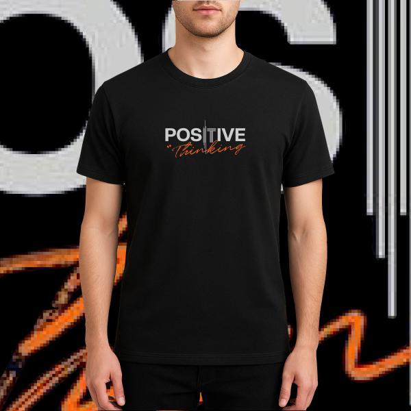 Positive-Thinking Printed T-shirt