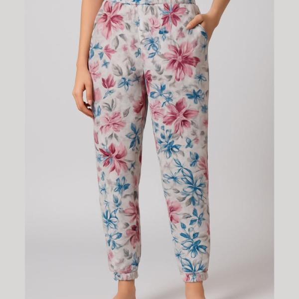 Ladies Printed Cotton Trousers